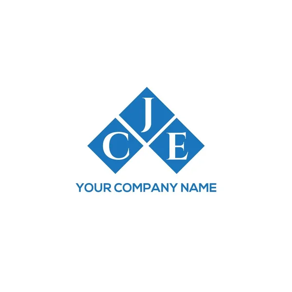 Cje Letter Logo Ontwerp Witte Achtergrond Cje Creatieve Initialen Letter — Stockvector