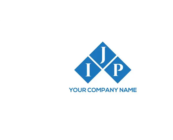 Ijp Letter Logo Design White Background Ijp Creative Initials Letter – Stock-vektor