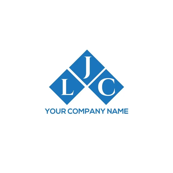 Diseño Del Logotipo Letra Ljc Sobre Fondo Blanco Ljc Iniciales — Archivo Imágenes Vectoriales