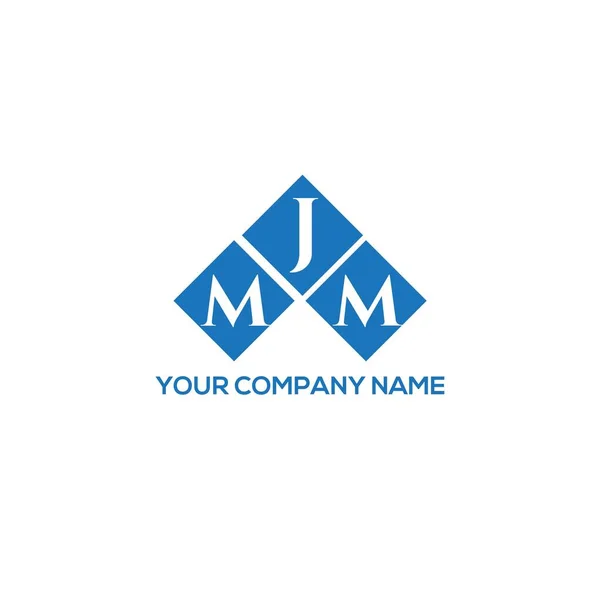 白い背景にMjmの手紙のロゴデザイン Mjmクリエイティブイニシャルレターロゴコンセプト Mjmレターデザイン — ストックベクタ