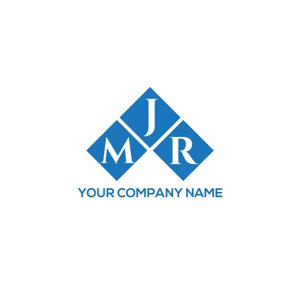 白色背景的Mjr字母标识设计 Mjr创意首字母首字母标识概念 Mjr字母设计 — 图库矢量图片