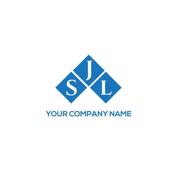 Diseño Del Logotipo Letra Sjl Sobre Fondo Blanco Sjl Iniciales — Vector de stock