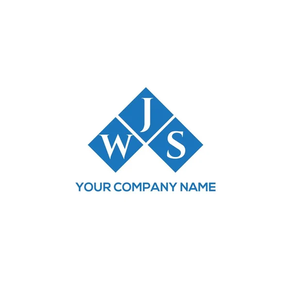 Wjs Letter Logo Design White Background Wjs Creative Initials Letter — Stock vektor