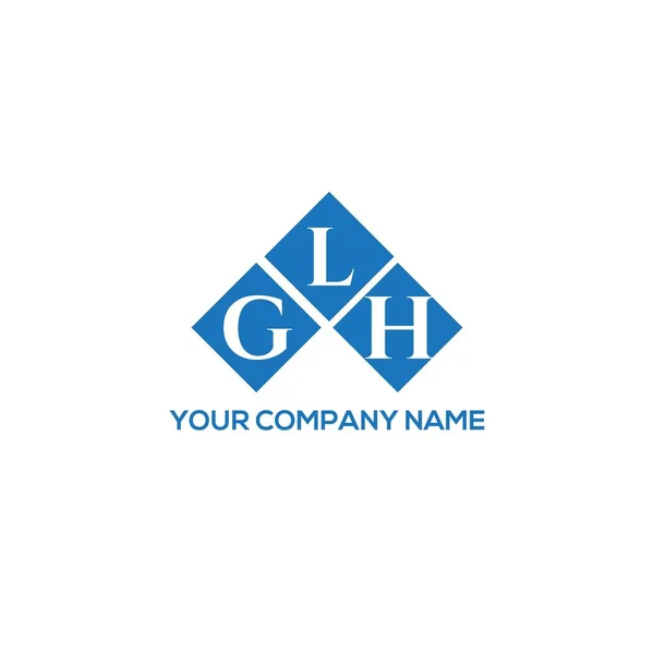 Glh Letter Logo Design White Background Glh Creative Initials Letter — Διανυσματικό Αρχείο