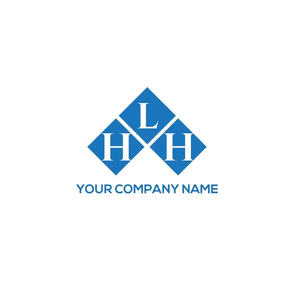 Diseño Del Logotipo Letra Hlh Sobre Fondo Blanco Hlh Iniciales — Vector de stock