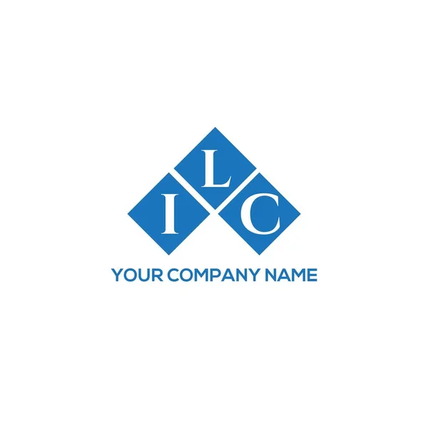 Ilc Letter Logo Design White Background Ilc Creative Initials Letter — Stock Vector