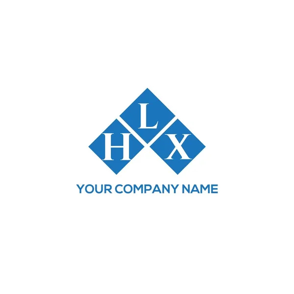 Design Logotipo Letra Hlx Fundo Branco Hlx Iniciais Criativas Conceito — Vetor de Stock