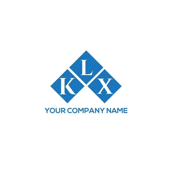 Projeto Logotipo Letra Klx Fundo Branco Klx Iniciais Criativas Conceito — Vetor de Stock