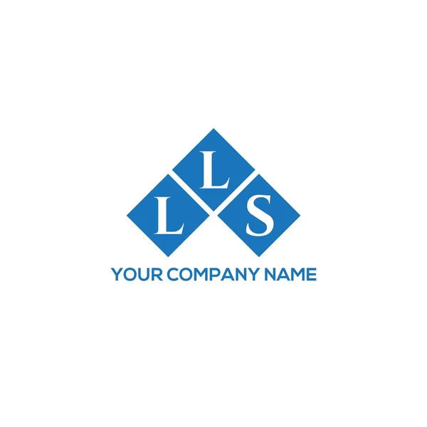 Diseño Del Logotipo Letra Lls Sobre Fondo Blanco Lls Iniciales — Vector de stock