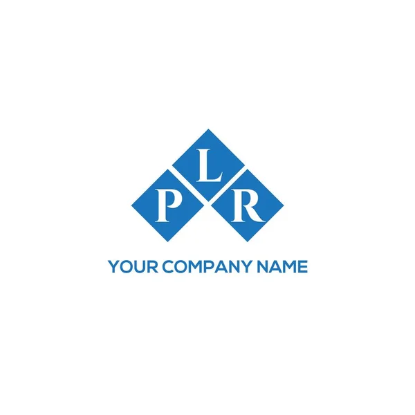 Plr Letter Logo Design White Background Plr Creative Initials Letter — ストックベクタ