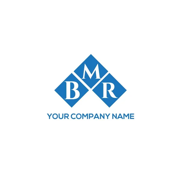 Σχεδιασμός Λογότυπου Γράμματος Bmr Λευκό Φόντο Δημιουργικά Αρχικά Bmr Έννοια — Διανυσματικό Αρχείο