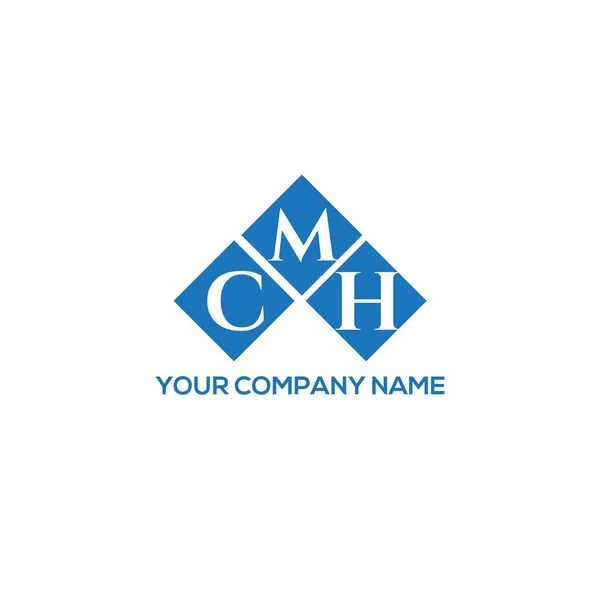 Diseño Del Logotipo Letra Cmh Sobre Fondo Blanco Cmh Iniciales — Vector de stock