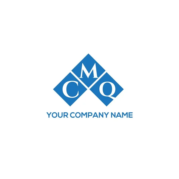 Cmq Brev Logo Design Hvid Baggrund Cmq Kreative Initialer Brev – Stock-vektor