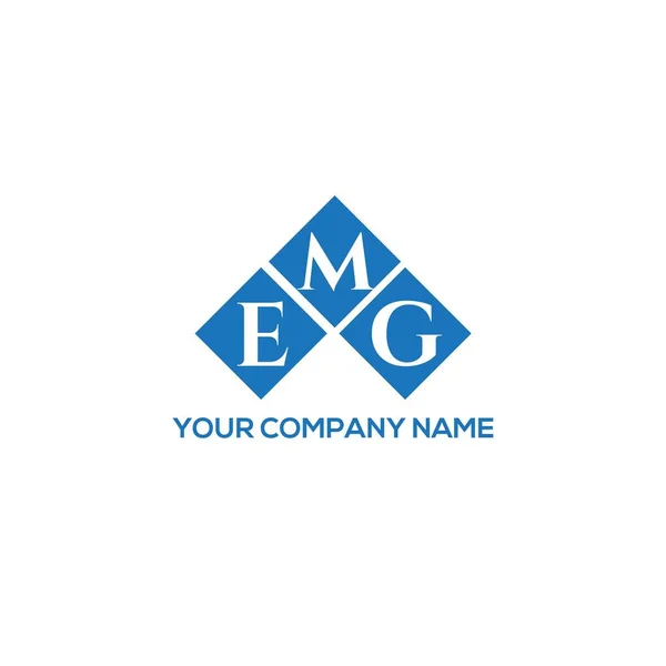 Emg Letter Logo Design White Background Emg Creative Initials Letter — Stock Vector