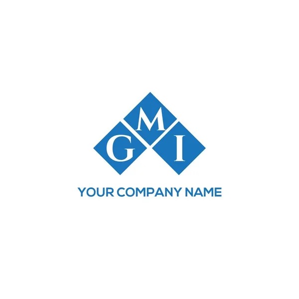 Gmi Letter Logo Design White Background Gmi Creative Initials Letter — Διανυσματικό Αρχείο