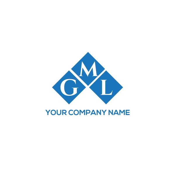 Gml Letter Logo Design White Background Gml Creative Initials Letter — ストックベクタ