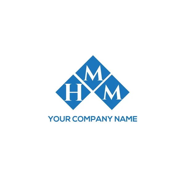 Hmm Letter Logo Design White Background Hmm Creative Initials Letter — Stockový vektor