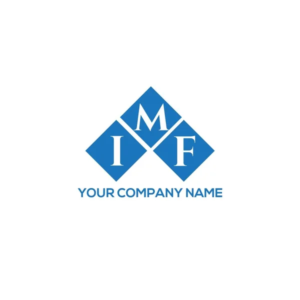 Imf Letter Logo Design White Background Imf Creative Initials Letter — 스톡 벡터