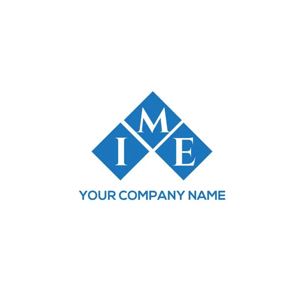 Ime Letter Logo Design White Background Ime Creative Initials Letter — Vector de stock