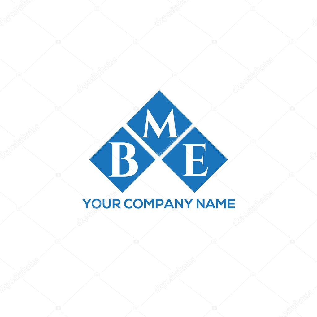 BME letter logo design on WHITE background. BME creative initials letter logo concept. BME letter design.