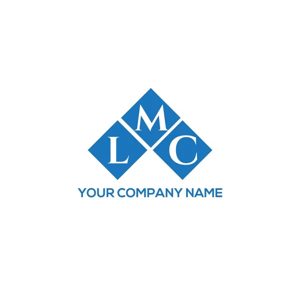 Lmc Logo Ontwerp Witte Achtergrond Lmc Creatieve Initialen Letter Logo — Stockvector