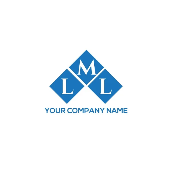 Lml Letter Logo Design White Background Lml Creative Initials Letter — Stock Vector