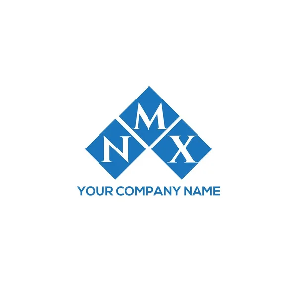 Design Logotipo Letra Nmx Fundo Branco Nmx Iniciais Criativas Conceito — Vetor de Stock