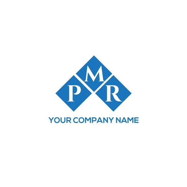 Pmr Letter Logo Design White Background Pmr Creative Initials Letter — ストックベクタ