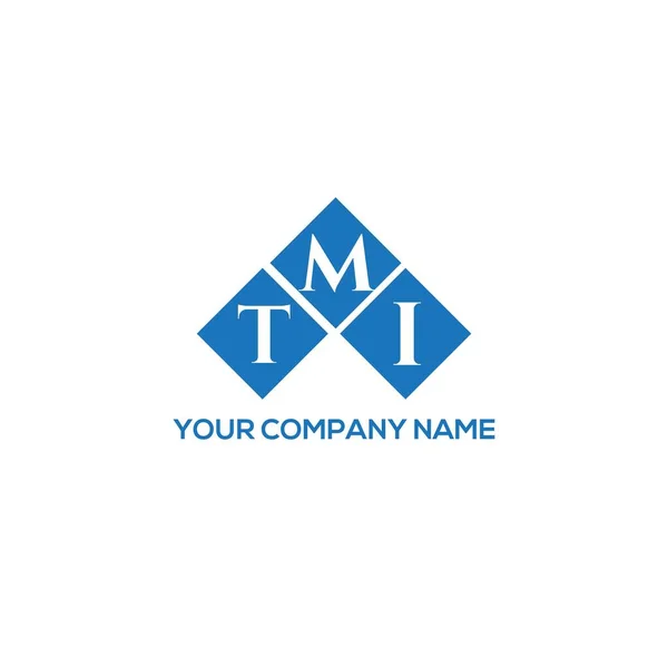Σχεδιασμός Λογότυπου Γραμμάτων Tmi Λευκό Φόντο Έννοια Λογοτύπου Δημιουργικών Αρχικών — Διανυσματικό Αρχείο