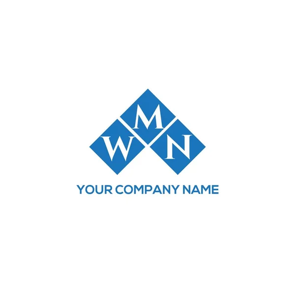 Wmn Letter Logo Design White Background Wmn Creative Initials Letter — Διανυσματικό Αρχείο