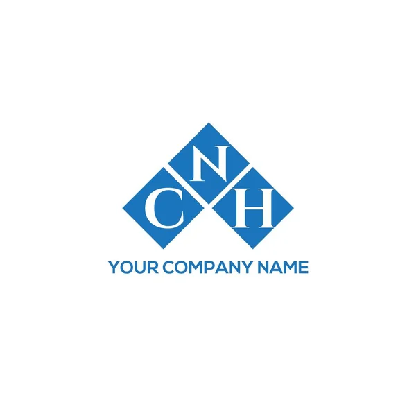 Cnh Brev Logotyp Design Vit Bakgrund Cnh Kreativa Initialer Brev — Stock vektor