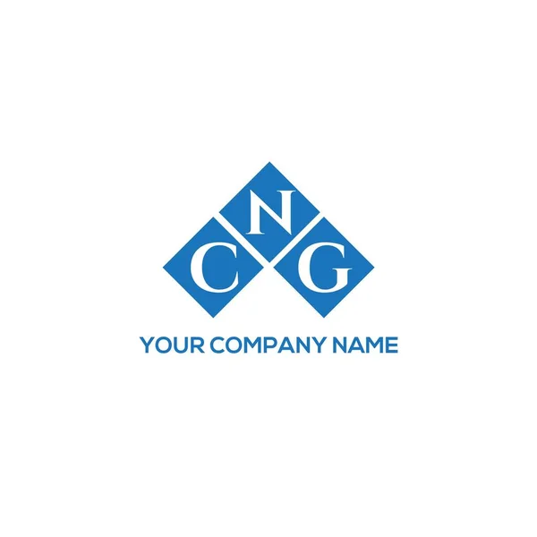 Cng Letter Logo Design White Background Cng Creative Initials Letter — Stock Vector