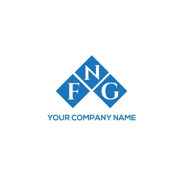 Fng Letter Logo Design White Background Fng Creative Initials Letter — Stock Vector