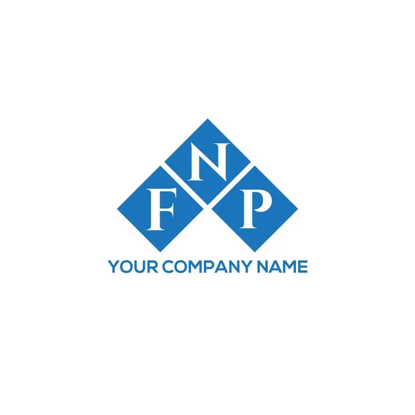 Fnp Letter Logo Design White Background Fnp Creative Initials Letter — Stock Vector