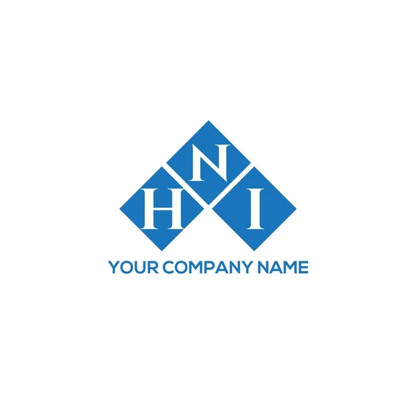 Hni Letter Logo Design White Background Hni Creative Initials Letter — Stock Vector