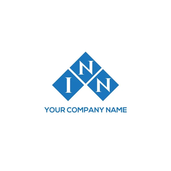 Σχεδιασμός Λογότυπου Γράμματα Inn Λευκό Φόντο Inn Δημιουργική Αρχικά Γράμμα — Διανυσματικό Αρχείο