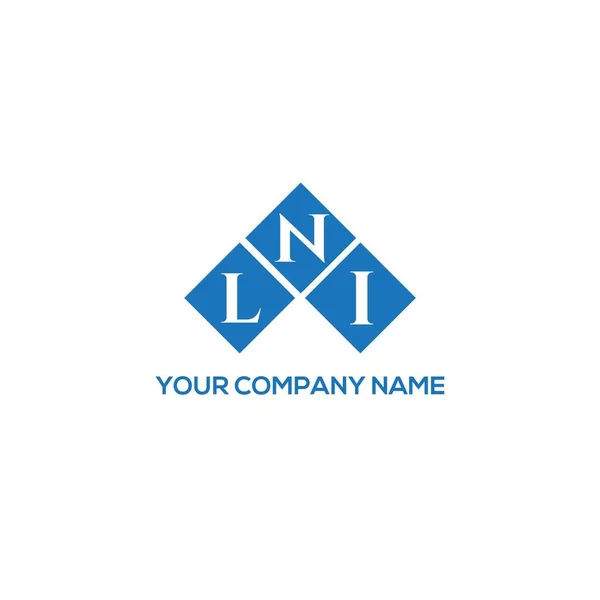 Lnj Letter Logo Ontwerp Witte Achtergrond Lnj Creatieve Initialen Letter — Stockvector