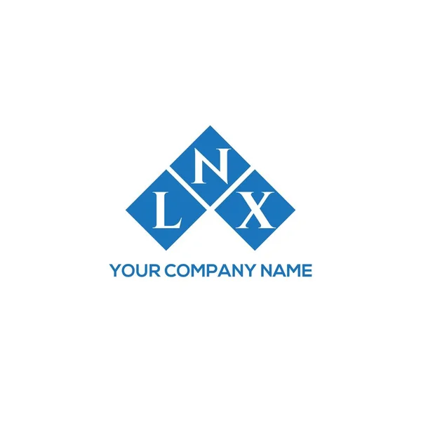 Lnx Letter Logo Design White Background Lnx Creative Initials Letter — Stock Vector