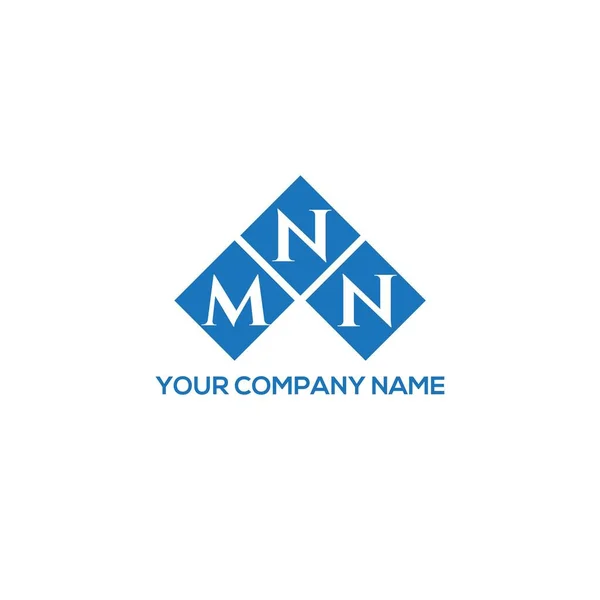 Σχεδιασμός Λογότυπου Γράμματα Mnn Λευκό Φόντο Σχέδιο Λογοτύπου Δημιουργικά Αρχικά — Διανυσματικό Αρχείο
