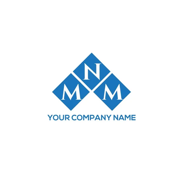 Σχεδιασμός Λογότυπου Γραμμάτων Mnm Λευκό Φόντο Mnm Δημιουργική Αρχικά Γράμμα — Διανυσματικό Αρχείο