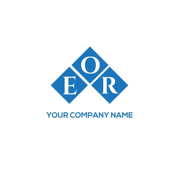 Eor Letter Logo Design White Background Eor Creative Initials Letter — Stock Vector