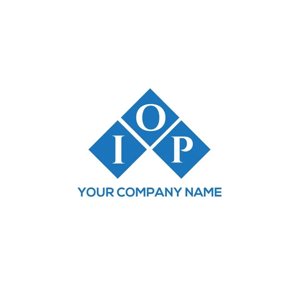 Iop Letter Logo Design White Background Iop Creative Initials Letter — ストックベクタ