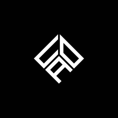 Beyaz arka planda UOA harf logosu tasarımı. UOA yaratıcı harf logosu konsepti. UOA harf tasarımı.