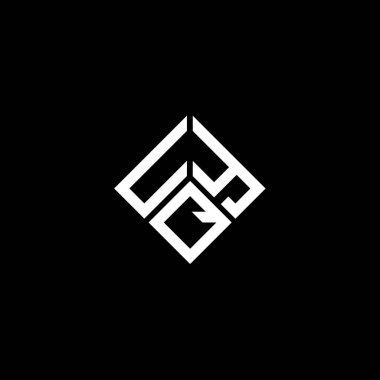 Beyaz arka planda UYQ harf logosu tasarımı. UYQ yaratıcı harflerin baş harfleri logo kavramı. UYQ harf tasarımı.