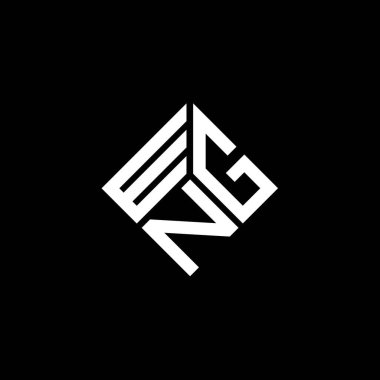 Beyaz arka planda WGN harf logosu tasarımı. WGN yaratıcı harflerin baş harfleri logo kavramı. WGN harf tasarımı.