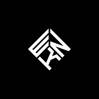Beyaz arka planda WNK harf logosu tasarımı. WNK yaratıcı harflerin baş harfleri logo kavramı. WNK harf tasarımı.
