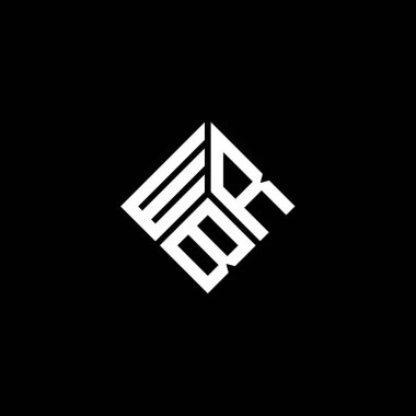 Beyaz arkaplanda WRB harfi logo tasarımı. WRB yaratıcı harflerin baş harfleri logo kavramı. WRB harf tasarımı.