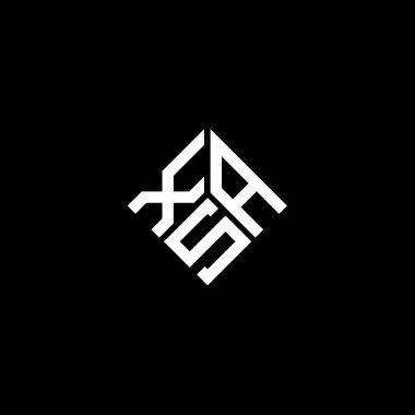 Beyaz arka planda XAS harf logosu tasarımı. XAS yaratıcı harf logosu konsepti. XAS harf tasarımı.