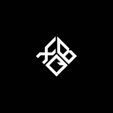 Beyaz arka planda XBQ harfi logo tasarımı. XBQ yaratıcı harf logosu konsepti. XBQ harf tasarımı.