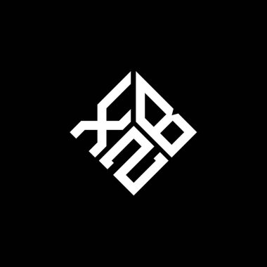 Beyaz arkaplanda XBZ harf logosu tasarımı. XBZ yaratıcı harf logosu konsepti. XBZ harf tasarımı.